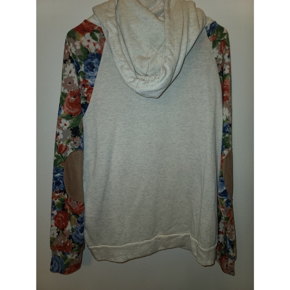 Large, Saved by the Dress Hoodie, floral sleeves - Picture 2 of 2